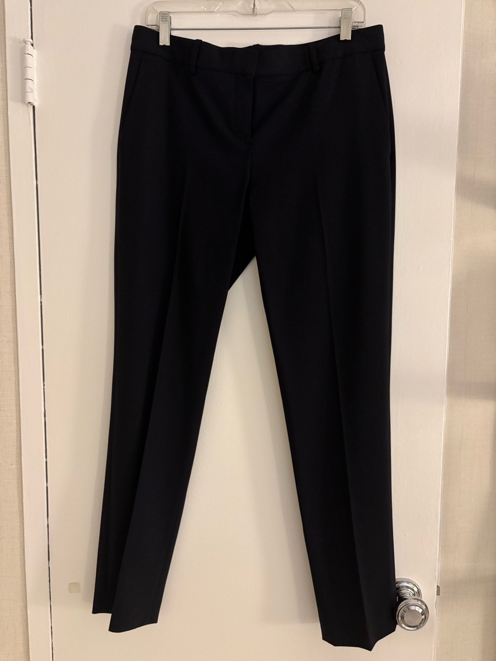 Theory Navy Women's Tailored Slim Dress Pants